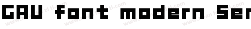 GAU font modern SemiRound字体转换